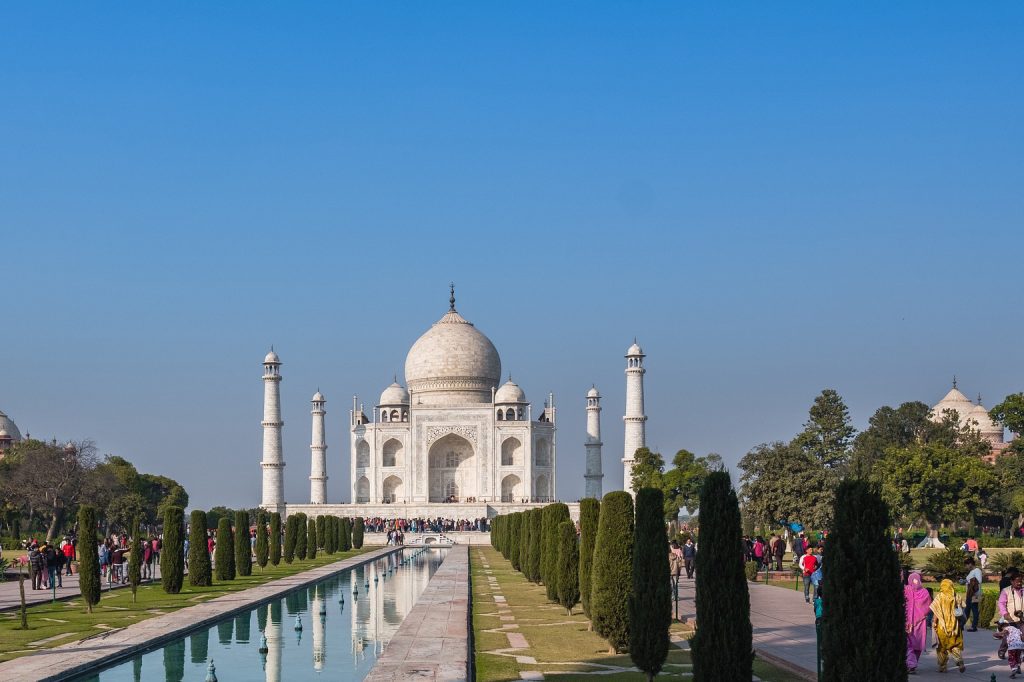 sun rise taj mahal